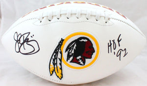 John Riggins Autographed Washington Redskins Logo Football w/HOF-Beckett W Holo