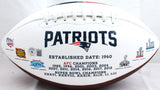 Ty Law Autographed New England Patriots Logo Football w/HOF-Beckett W Hologram