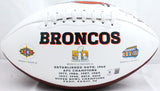 Champ Bailey Autographed Denver Broncos Logo Football-Beckett W Hologram