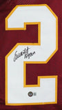 Earnest Byner Autographed Maroon Pro Style Jersey-Beckett W Hologram *Black