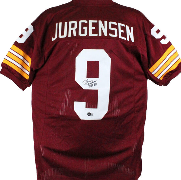 Sonny Jurgensen Autographed Maroon Pro Style Jersey w/HOF-Beckett W Hologram