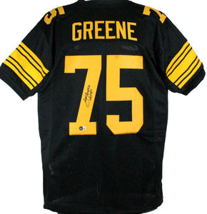 Joe Greene Autographed Black/Yellow Pro Style Jersey w/ HOF-Beckett W Hologram