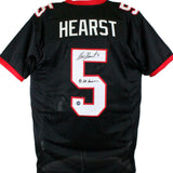 Garrison Hearst Autographed Black College Style Jersey w/All American-Prova