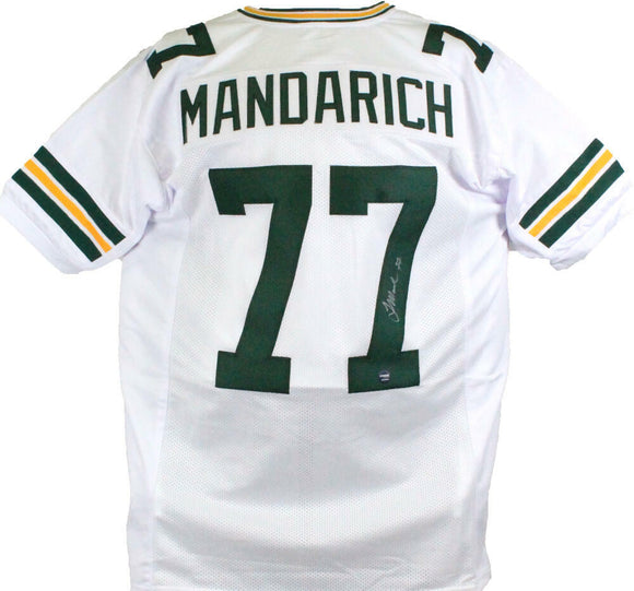 Tony Mandarich Autographed White Pro Style Jersey-Prova *Silver