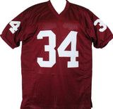 Dante Hall Autographed Maroon College Style Jersey w/Gig Em-Prova *Black