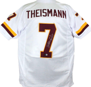 Joe Theismann Autographed White Pro Style Jersey w/83 MVP-Beckett W Hologram