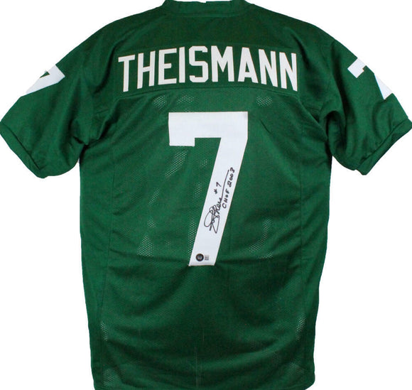 Joe Theismann Autographed Green College Style Jersey w/ CHOF-Beckett W Hologram