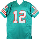 Bob Griese Autographed Teal Pro Style Jersey w/2 Insc.-Beckett W Hologram *Black