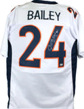 Champ Bailey Autographed White Pro Style Jersey-Beckett W Hologram *Silver