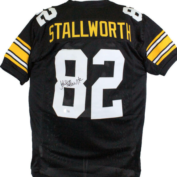 John Stallworth Autographed Pro Style Black Jersey-Beckett W Hologram *Black