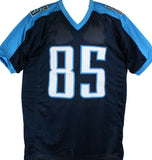 Derrick Mason Autographed Blue Pro Style Jersey-Beckett W Hologram *Black