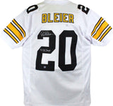 Rocky Bleier Autographed White Pro Style Jersey w/ 4x SB Champs-Prova *Silver