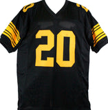 Rocky Bleier Autographed Black/Yellow # Pro Style Jersey w/ 4x SB Champs-Prova