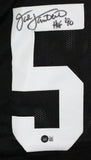 Jack Lambert Autographed Black Pro Style Jersey w/HOF-Beckett W Hologram *Black