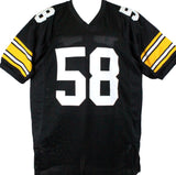 Jack Lambert Autographed Black Pro Style Jersey w/HOF-Beckett W Hologram *Black