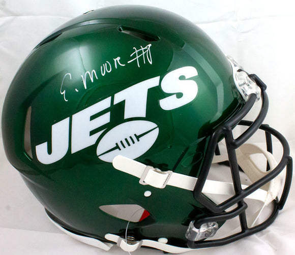 Elijah Moore Autographed New York Jets F/S Speed Authentic Helmet-Beckett W Holo