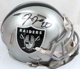 Josh Jacobs Autographed Las Vegas Raiders Flash Speed Mini Helmet-Beckett W Holo