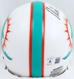 Mike Gesicki Autographed Miami Dolphins Mini Helmet-Beckett W Hologram *Black