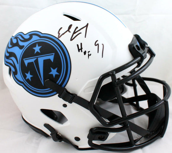 Earl Campbell Autographed Titans Lunar Speed Authentic Helmet w/HOF-JSA W *Black