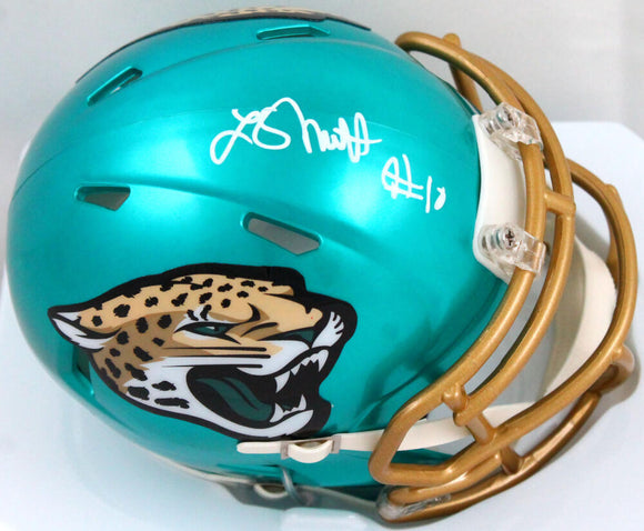 Laviska Shenault Autographed Jaguars Flash Speed Mini Helmet-Beckett W Hologram