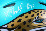 Laviska Shenault Jr Autographed Jaguars F/S Flash Speed Authentic Helmet-BAWHolo