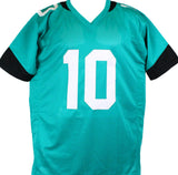 Laviska Shenault Jr Autographed Teal Pro Style Jersey - Beckett W Hologram