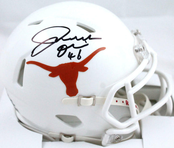 Joseph Ossai Autographed Texas Longhorns Speed Mini Helmet-Beckett W Hologram