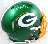 Davante Adams Autographed Packers F/S Flash Speed Authentic Helmet-BeckettW Holo