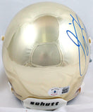 Jeremiah O. Koramoah Autographed Notre Dame Chrome Schutt Mini Helmet-BAW Holo