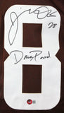 Jeremiah Owusu-Koramoah Autographed Brown Pro Style Jersey w/Insc *8-BAW Holo