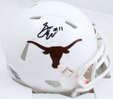 Sam Ehlinger Autographed Texas Longhorns Speed Mini Helmet-JSA W *Black