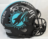 Ricky Williams Signed Dolphins F/S Eclipse Speed Auth Helmet 3 Insc. - Beckett W