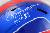 OJ Simpson Autographed Buffalo Bills F/S Flash Speed Helmet w/HOF-JSA W *White