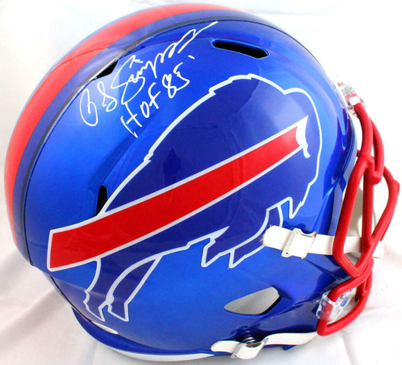 OJ Simpson Autographed Buffalo Bills F/S Flash Speed Helmet w/HOF-JSA W *White