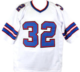 OJ Simpson Autographed White Pro Style STAT Jersey- JSA W *Silver