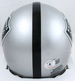 Warren Sapp Autographed Oakland Raiders Mini Helmet w/HOF *front-Beckett W Holo