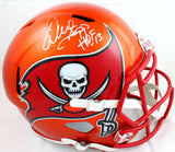 Warren Sapp Autographed TB Buccaneers F/S Flash Speed Helmet w/HOF-BeckettW Holo