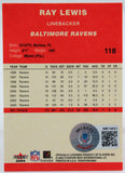 2004 Fleer #118 Ray Lewis Baltimore Ravens Autograph Beckett Witness