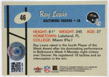 2002 Fleer #46 Ray Lewis Baltimore Ravens Autograph Beckett Witness
