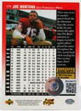 1997 Upper Deck #178 Joe Montana San Francisco 49ers Auto Beckett Witness
