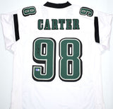 Jalen Carter Autographed White Pro Style Jersey- Beckett W Hologram *Black