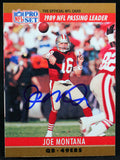 1990 Pro Set #8 Joe Montana 49ers Autograph Beckett Witness