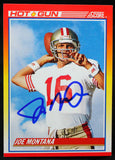 1990 Score #311 Joe Montana 49ers Autograph Beckett Witness