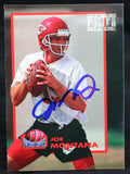 1993 Pro Set Power #PM10 Joe Montana Chiefs Autograph Beckett Witness