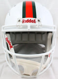 Ray Lewis Autographed Miami Hurricanes F/S Riddell Speed Helmet-Beckett W Holo