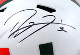 Ray Lewis Autographed Miami Hurricanes F/S Riddell Speed Helmet-Beckett W Holo