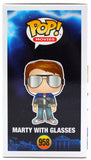 Michael J. Fox Autographed Marty w/Glasses Funko Pop Figurine #958- JSA W*Blue