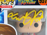 Michael J. Fox Autographed Marty 1955 Funko Pop Figurine #957- JSA W *Yellow