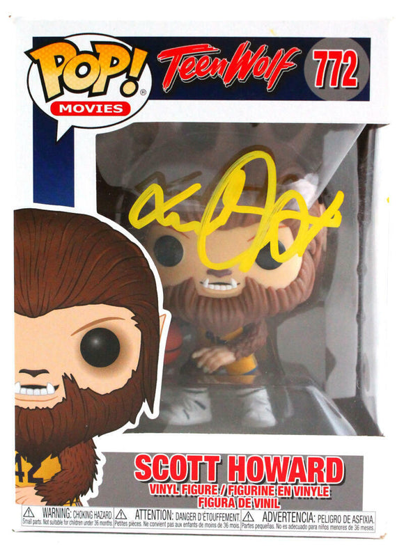 Michael J. Fox Autographed Scott Howard Funko Pop Figurine #772- JSA W *Yellow