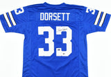 Tony Dorsett Autographed Blue Pro Style Jersey-Beckett W Hologram *Black
